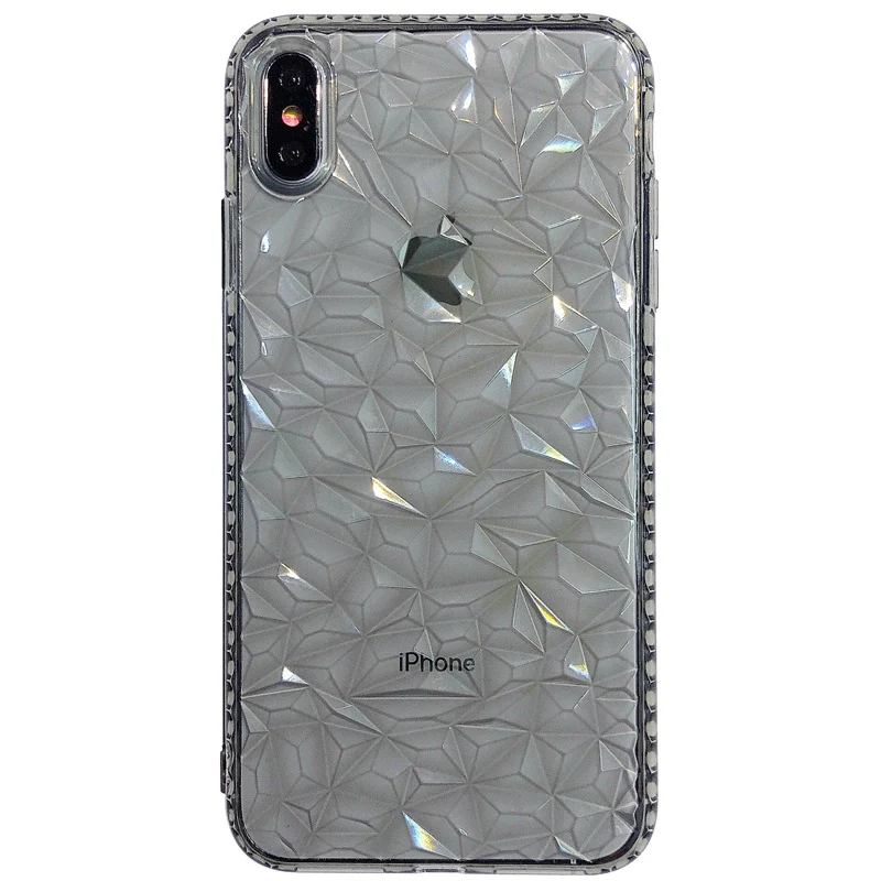 Transparent Diamond Pattern iPhone Case