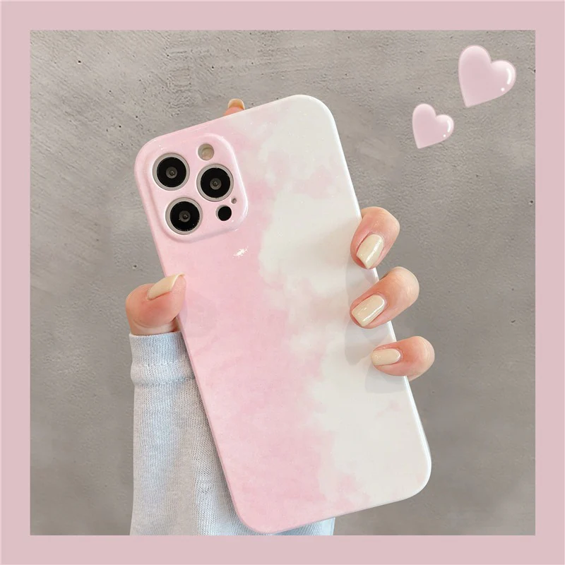 Tie Dye Glitter Color iPhone Case