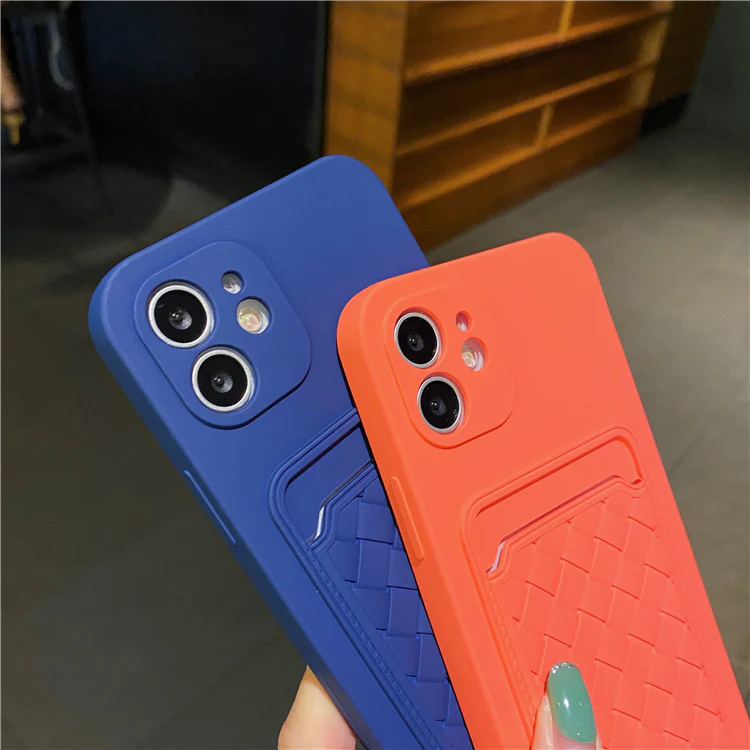 Weave Pattern Card Holder iPhone Case