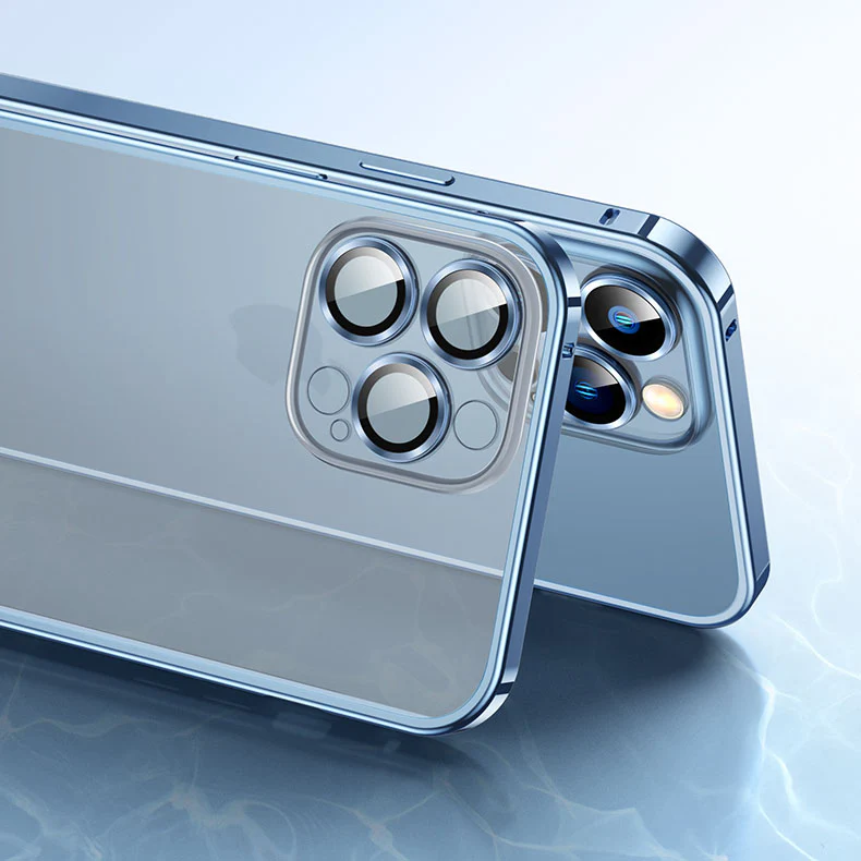 Upgraded Version Aluminum Frame Matte iPhone Case With Camera Protector