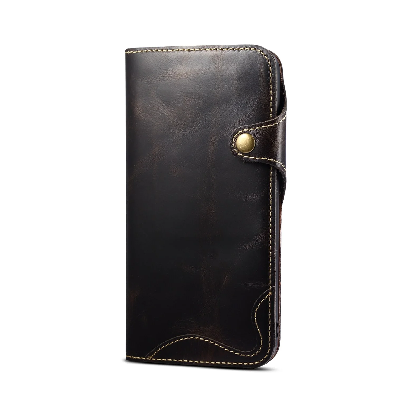 Genuine Leather Protective Holster iPhone Case