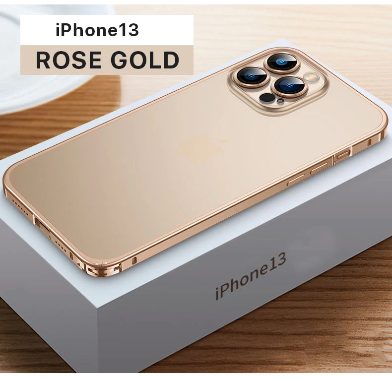 Upgraded Version Aluminum Frame Matte iPhone Case With Camera Protector