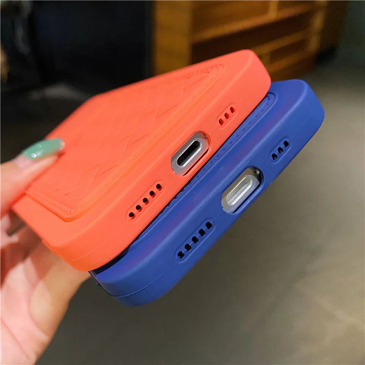 Weave Pattern Card Holder iPhone Case