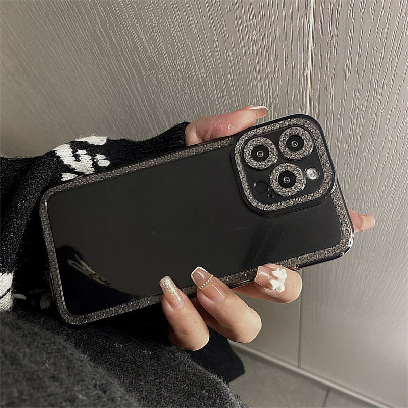 Transparent Diamond Frame iPhone Case