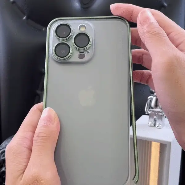 Upgraded Version Aluminum Frame Matte iPhone Case With Camera Protector