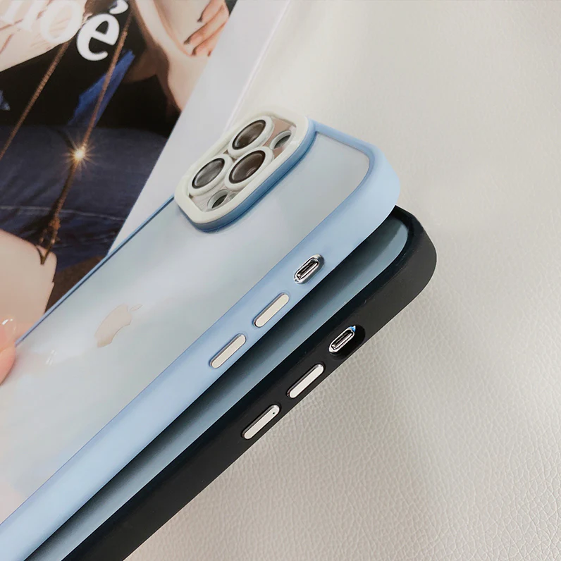 Simple Glass Lens Film Soft Edge iPhone Case