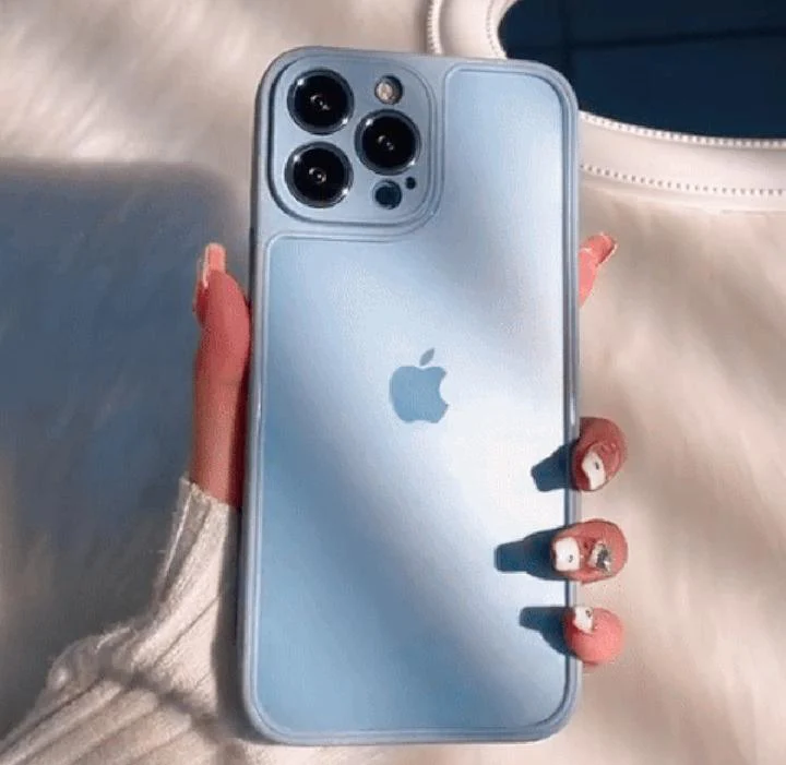 Frosted Matte Clear iPhone Back Case