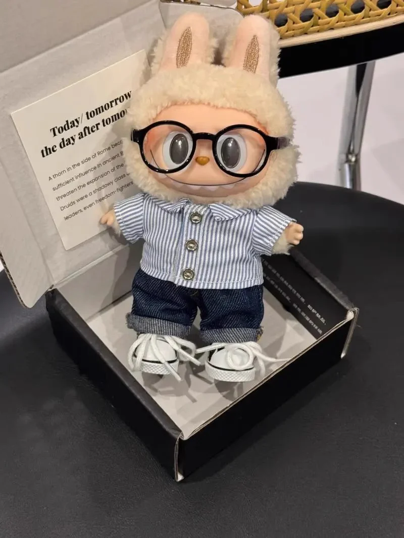 Shirt, Jean and Glasses Set For Labubu