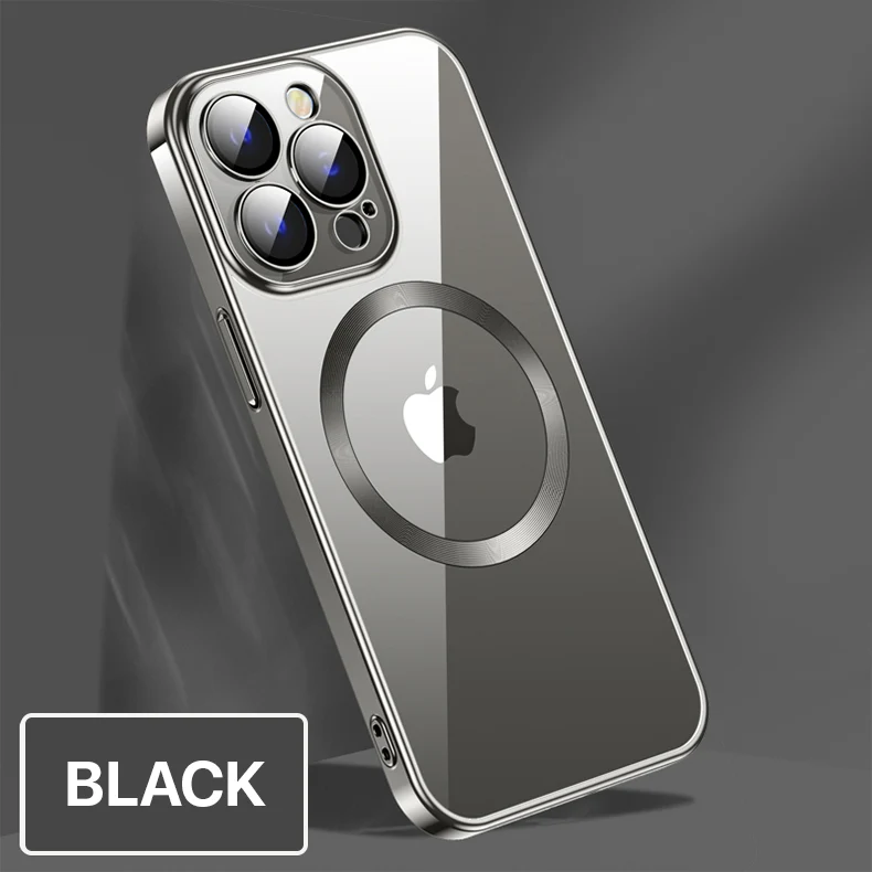 HD transparent Magsafing iPhone Case With Camera Protector