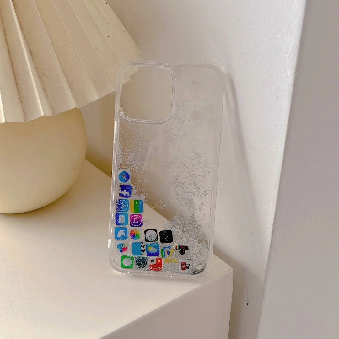 Dynamic Flowing Apps icon iPhone Case