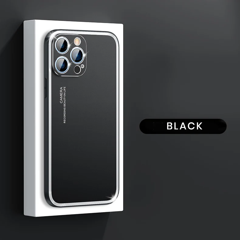 Upgraded Simple Metal Frosted iPhone Case