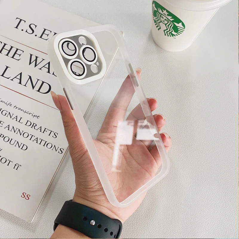 Simple Glass Lens Film Soft Edge iPhone Case