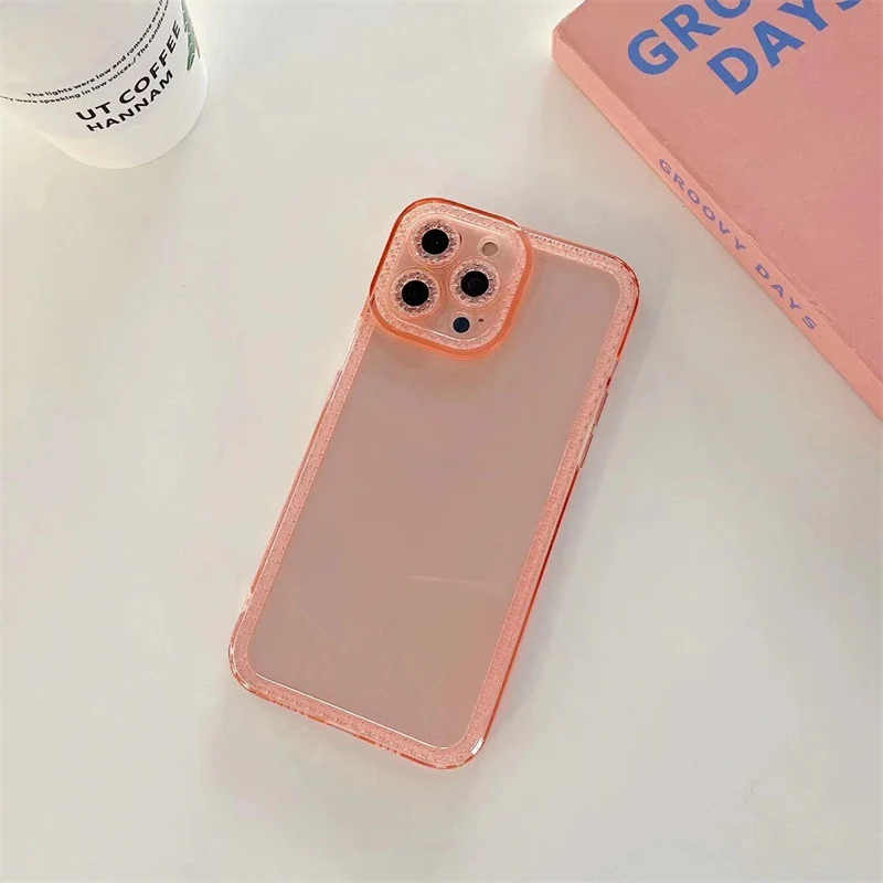 Transparent Diamond Frame iPhone Case