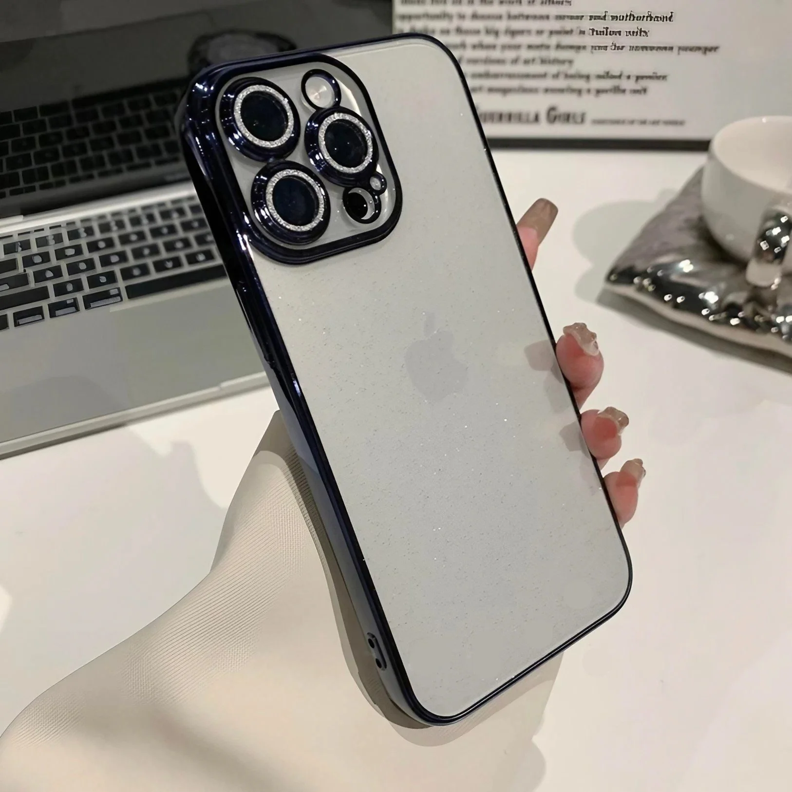 Electroplated Glittery Transparent Protective iPhone Case