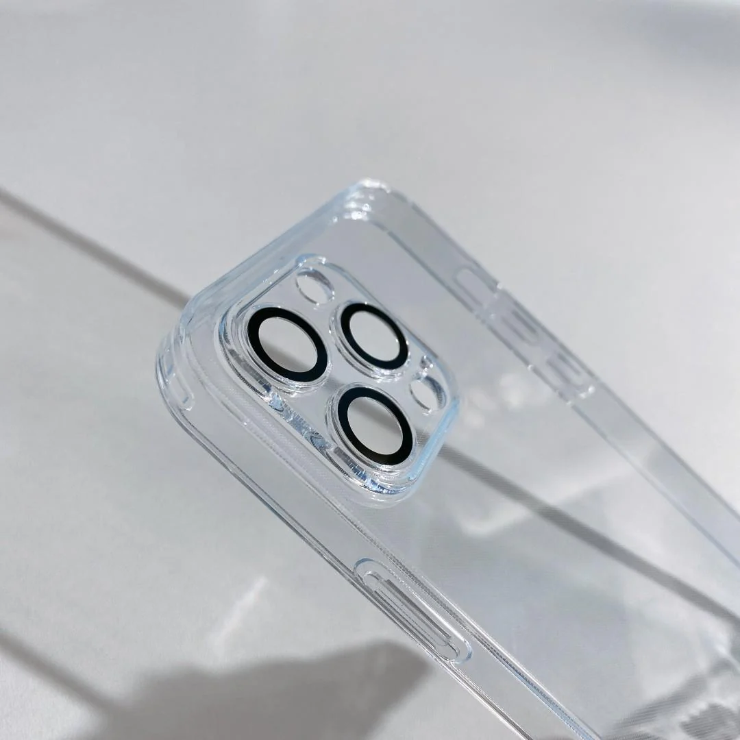 Clear And Matte Glass iPhone Case With Camera Protector