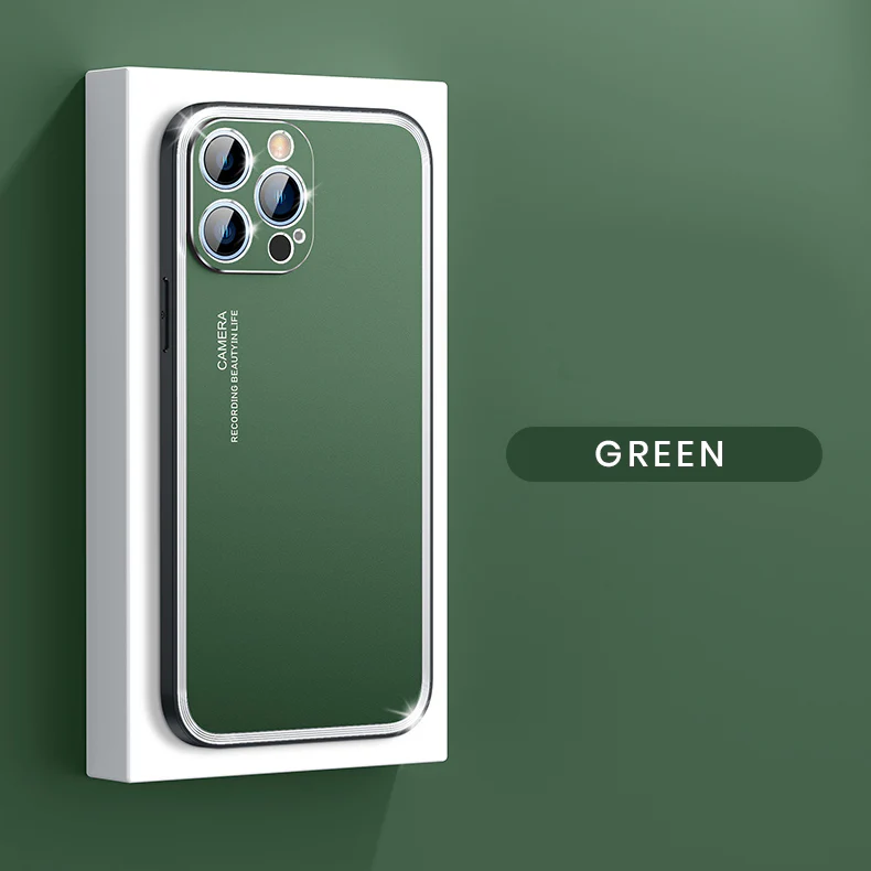 Upgraded Simple Metal Frosted iPhone Case