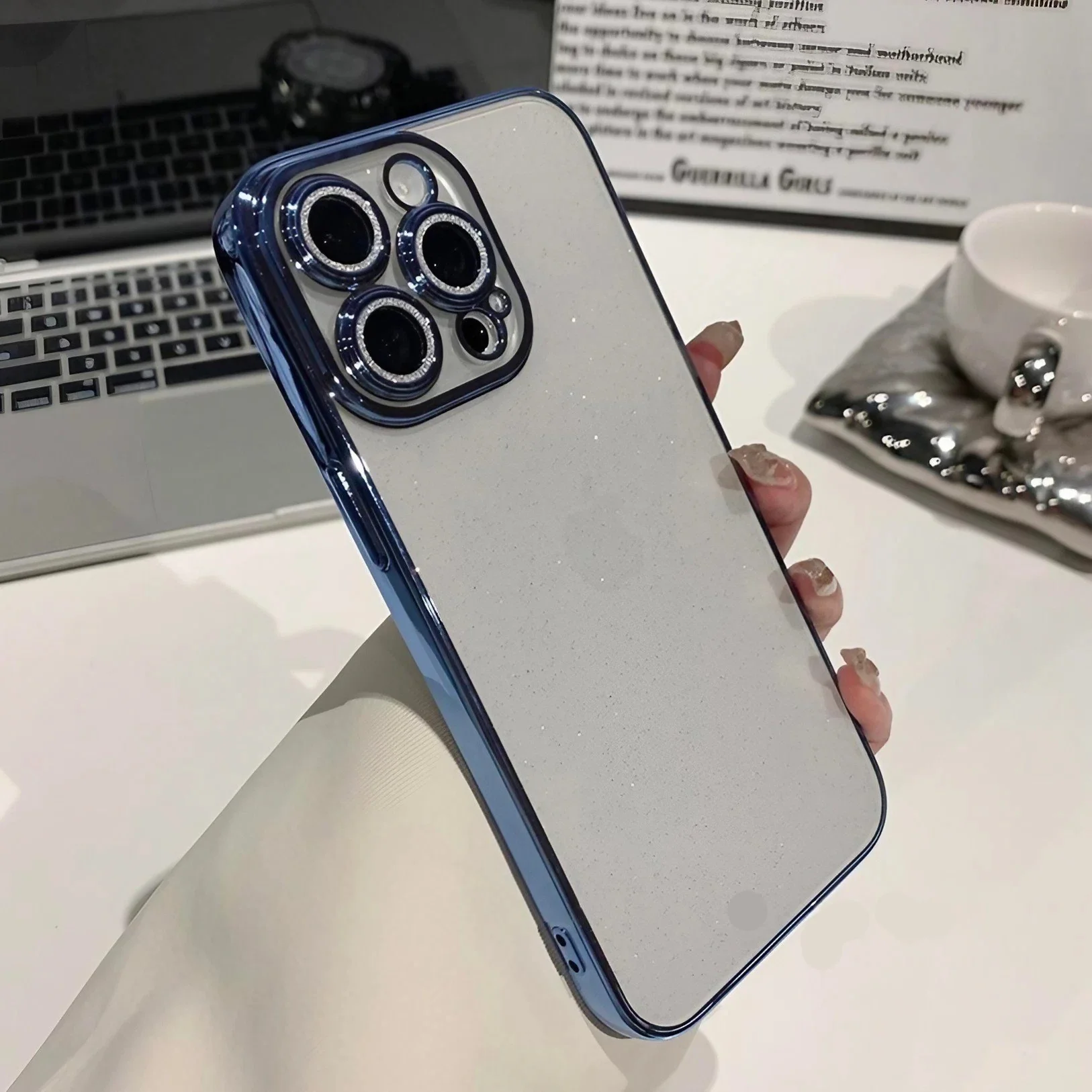 Electroplated Glittery Transparent Protective iPhone Case