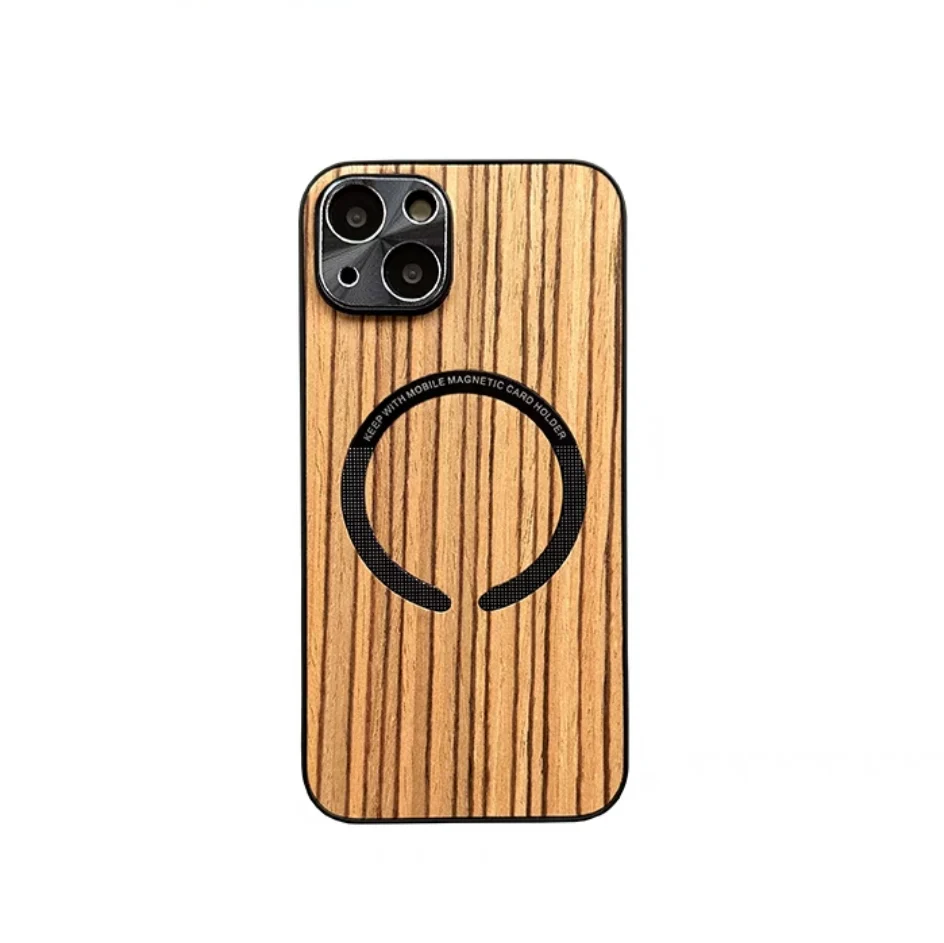 Wooden Magsafing iPhone case With Camera Protector