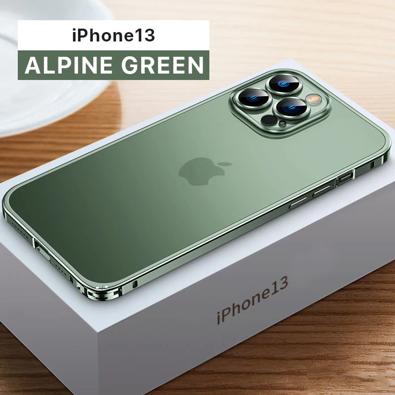 Upgraded Version Aluminum Frame Matte iPhone Case With Camera Protector