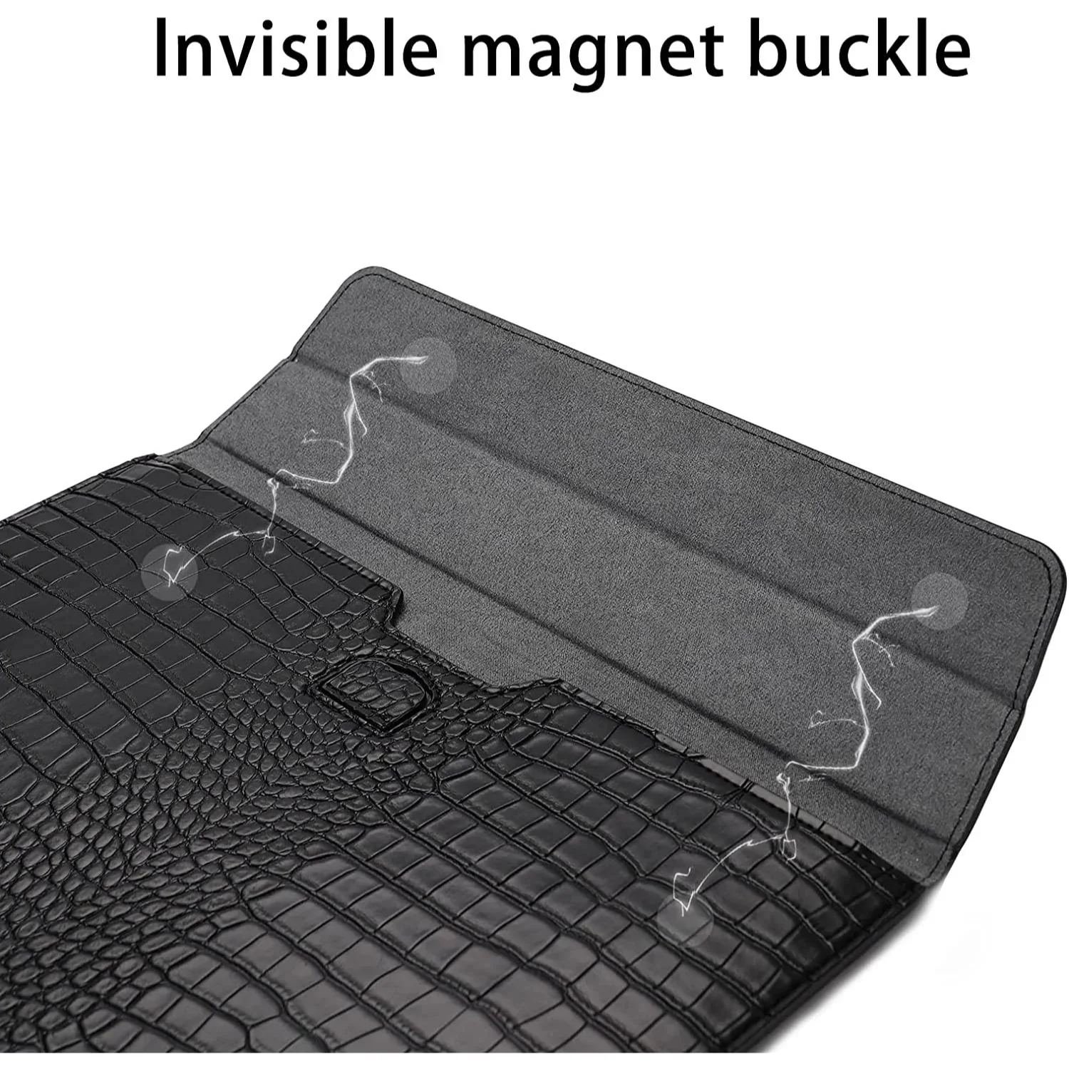 Crocodile Skin Leather iPad/Laptop Sleeve