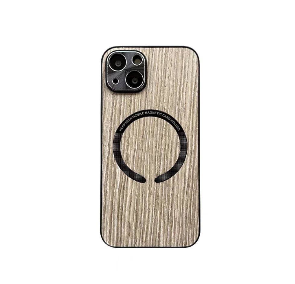 Wooden Magsafing iPhone case With Camera Protector