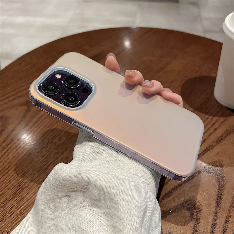 Translucent Matte Laser Gradient iPhone Case