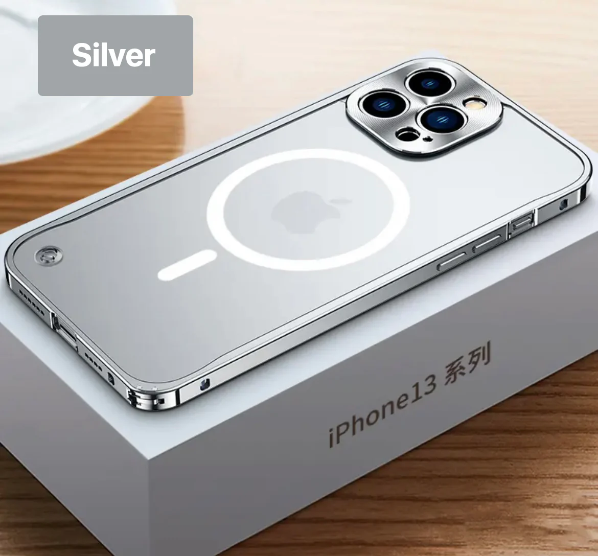 Upgraded Aluminum Frame Magsafing Matte iPhone Case