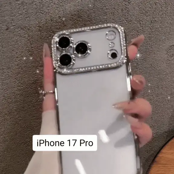 Luxury Rhinestones Transparent iPhone Case