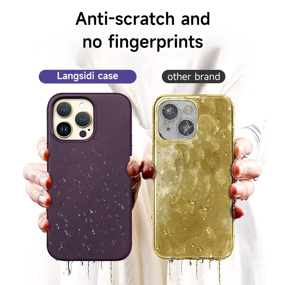 Genuine Leather Magsafing iPhone Case