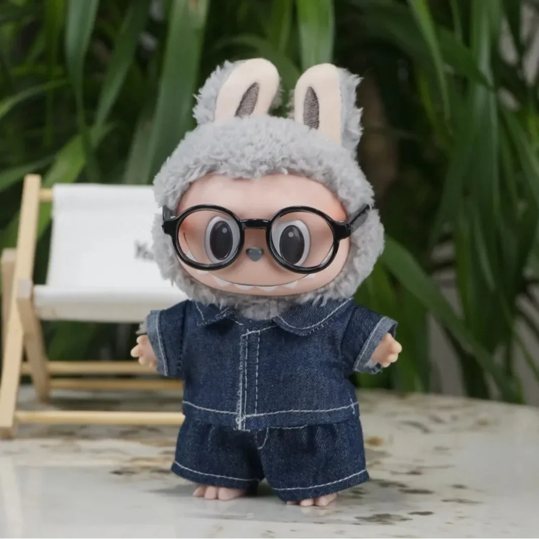 Jeans & Denim Jacket Set For Labubu