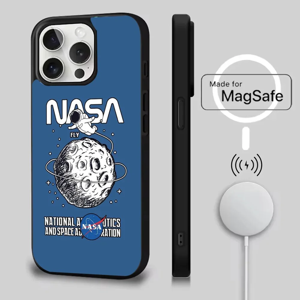 Nasa Design iPhone Case With MagSafe Charging
