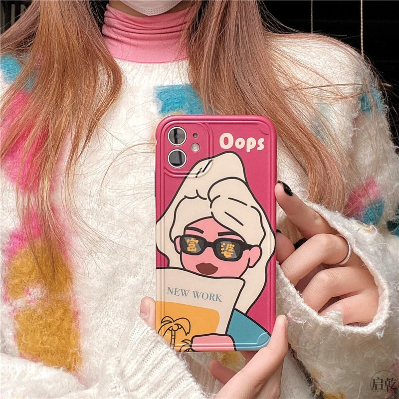 YoLo Oops Cute Cartoon iPhone Case