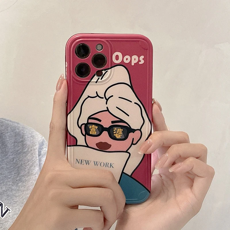 YoLo Oops Cute Cartoon iPhone Case