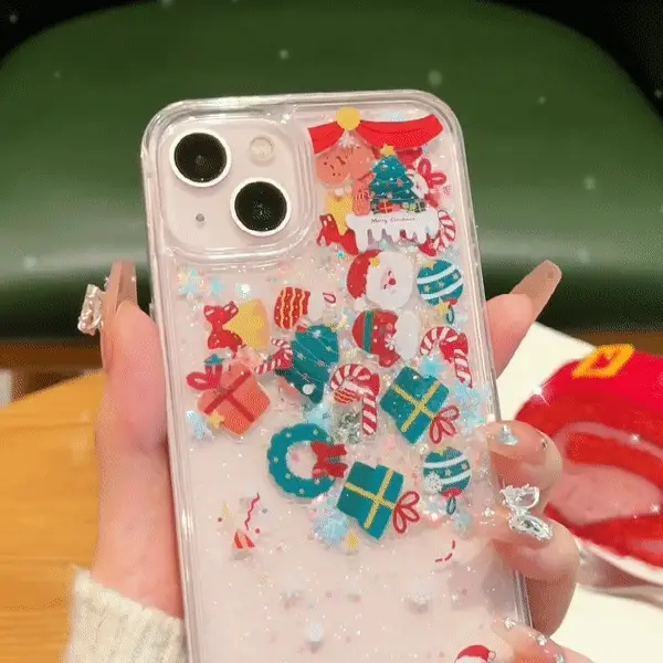Dynamic Flowing Christmas iPhone Case
