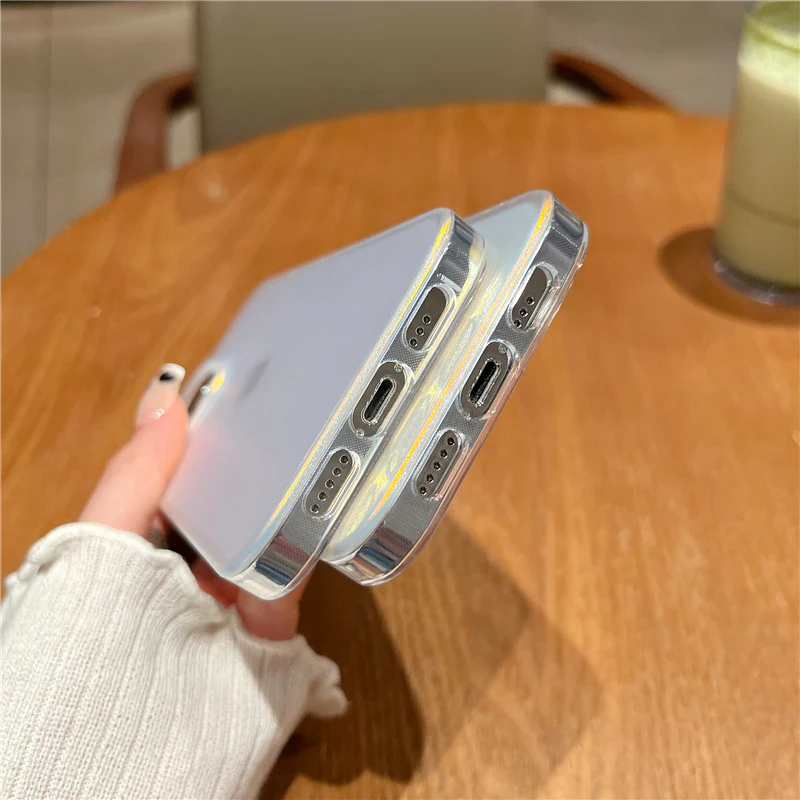 Translucent Matte Laser Gradient iPhone Case