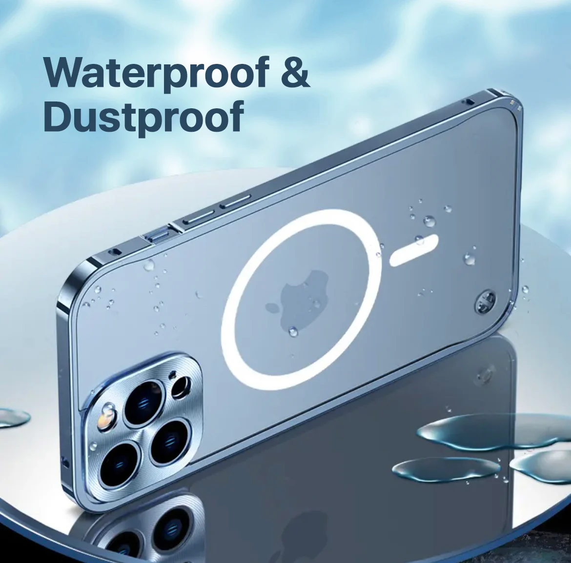 Upgraded Aluminum Frame Magsafing Matte iPhone Case