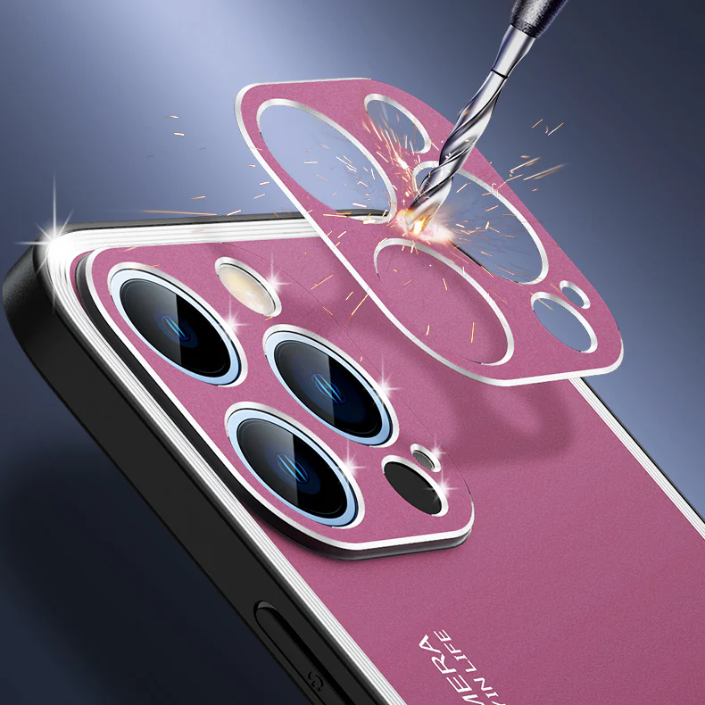 Upgraded Simple Metal Frosted iPhone Case