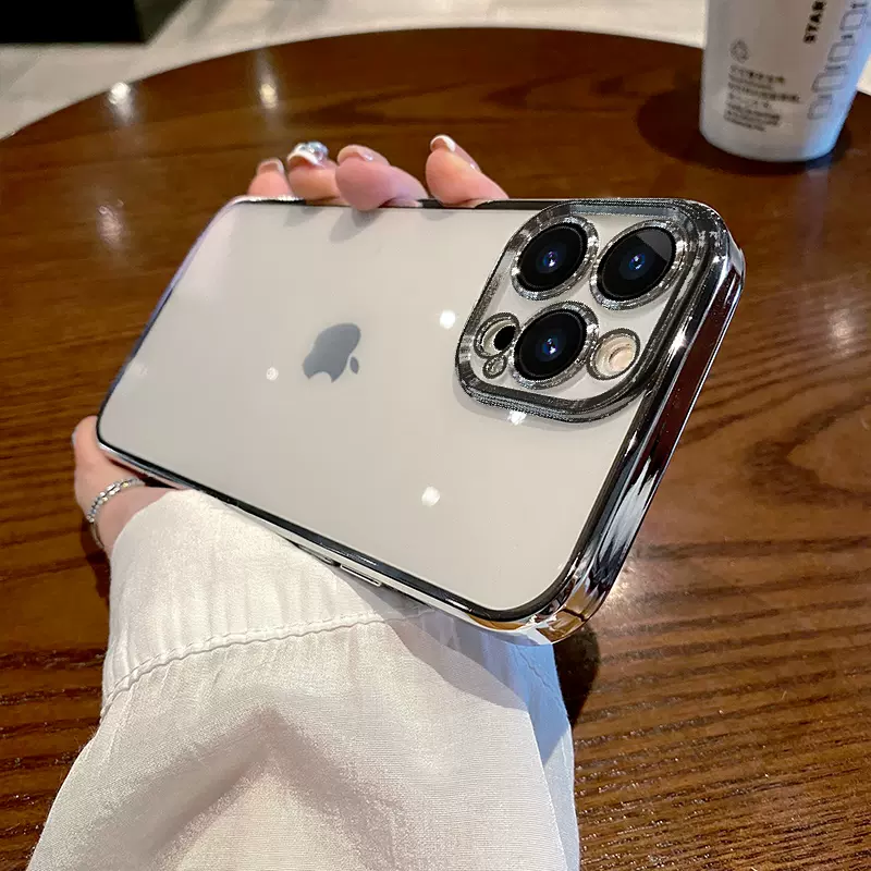 UPGRADED CLEAR SILICONE IPHONE CASE WITH CAMERA PROTECTOR