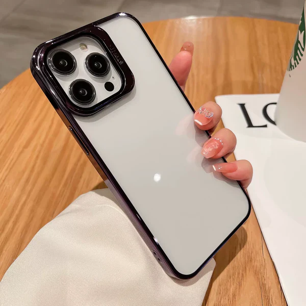 Invisible Kickstand Clear iPhone Case With Lens Protector