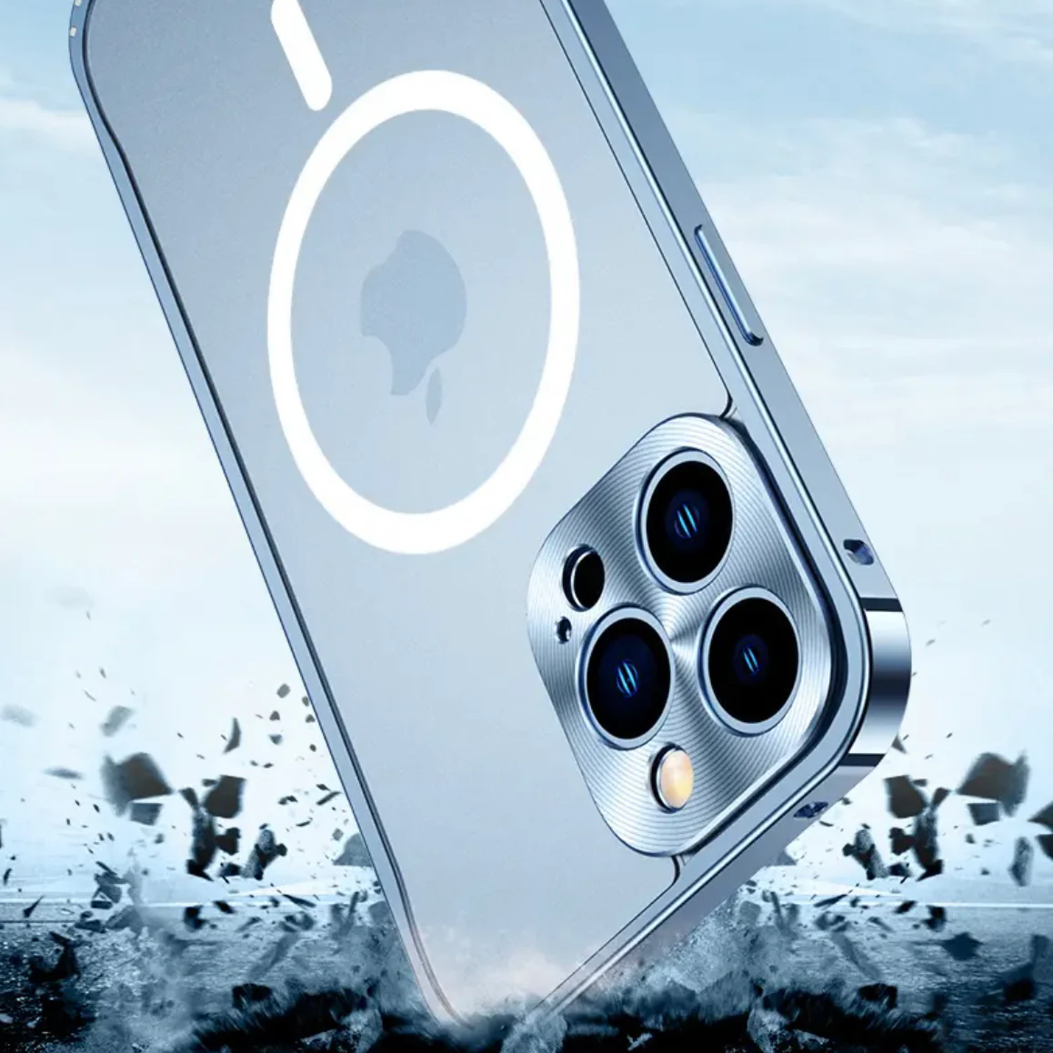 Upgraded Aluminum Frame Magsafing Matte iPhone Case
