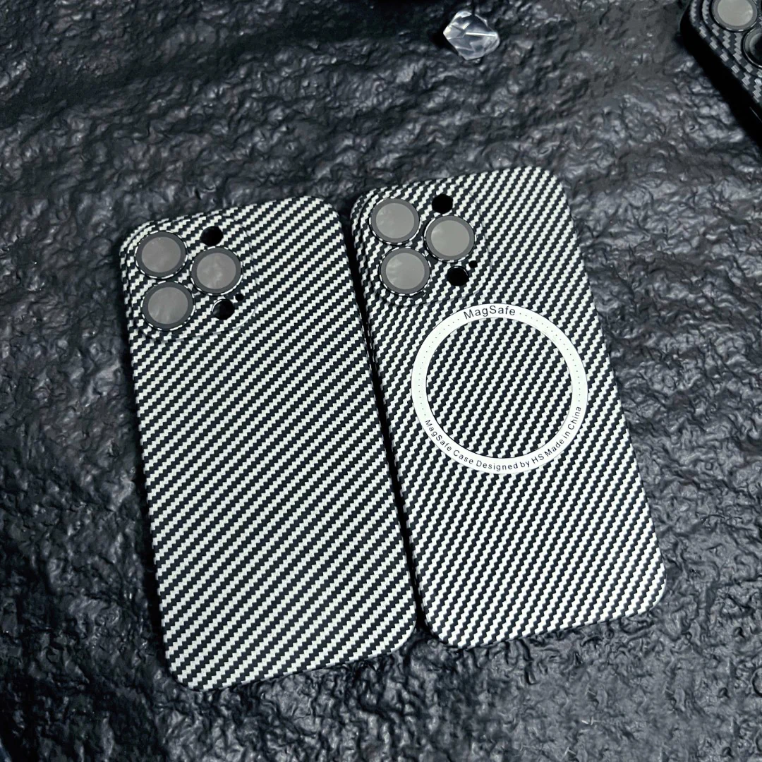 Magsafing Carbon Fiber iPhone Case With Camera Protector
