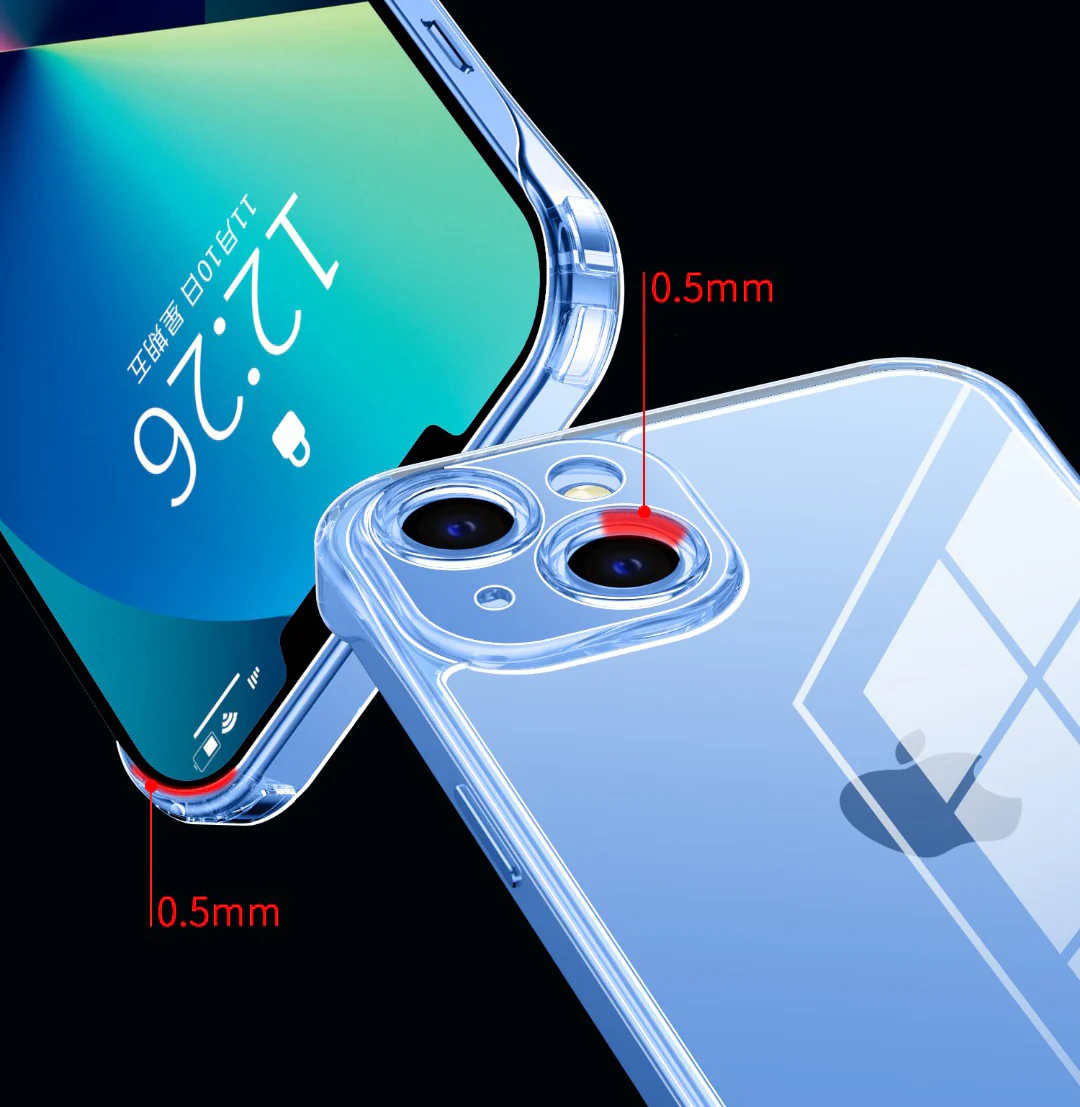 Ultra-Thin Borderless High-Transparent Glass iPhone Case