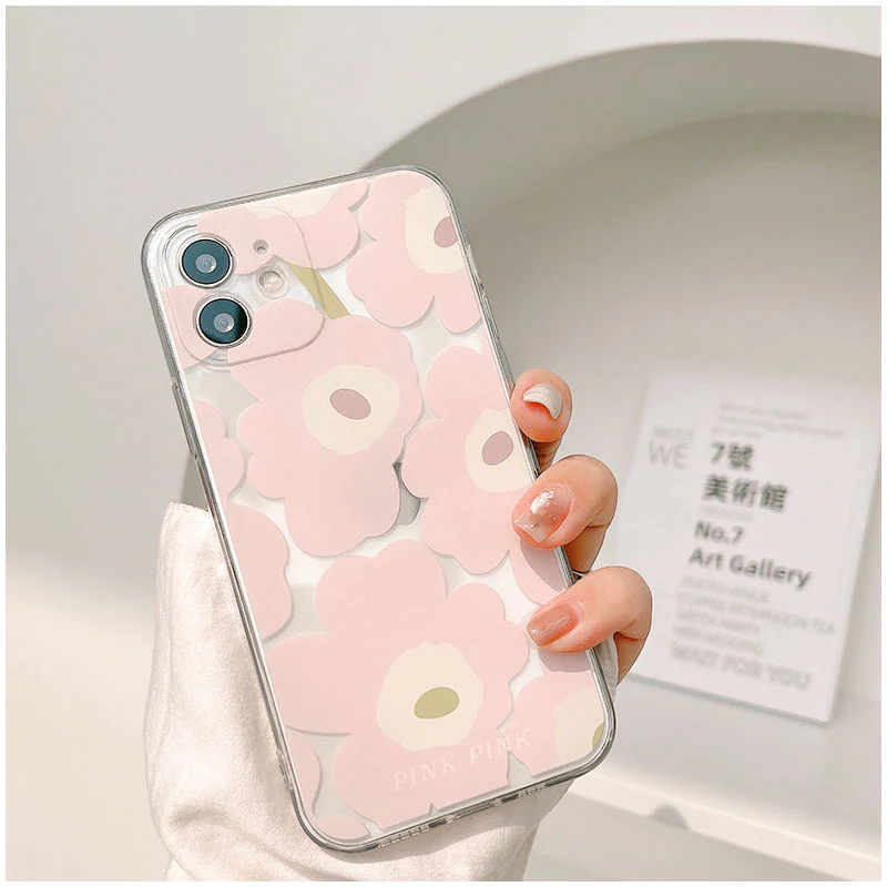 Summer Pink Flowers iPhone Case