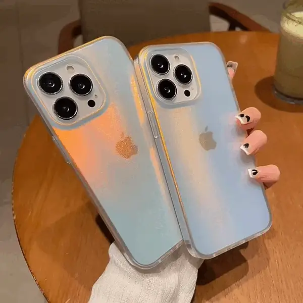 Translucent Matte Laser Gradient iPhone Case
