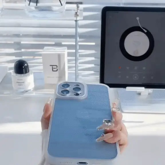 Shockproof Clear iPhone Case With Sparkly Lens Protector