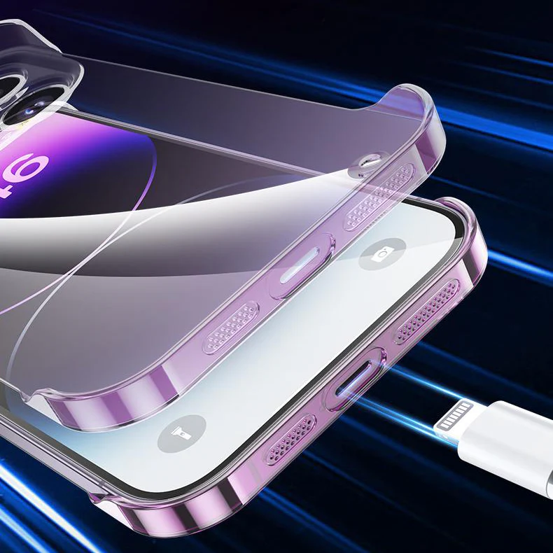 Ultra-Thin Clear Borderless Gradient iPhone Case