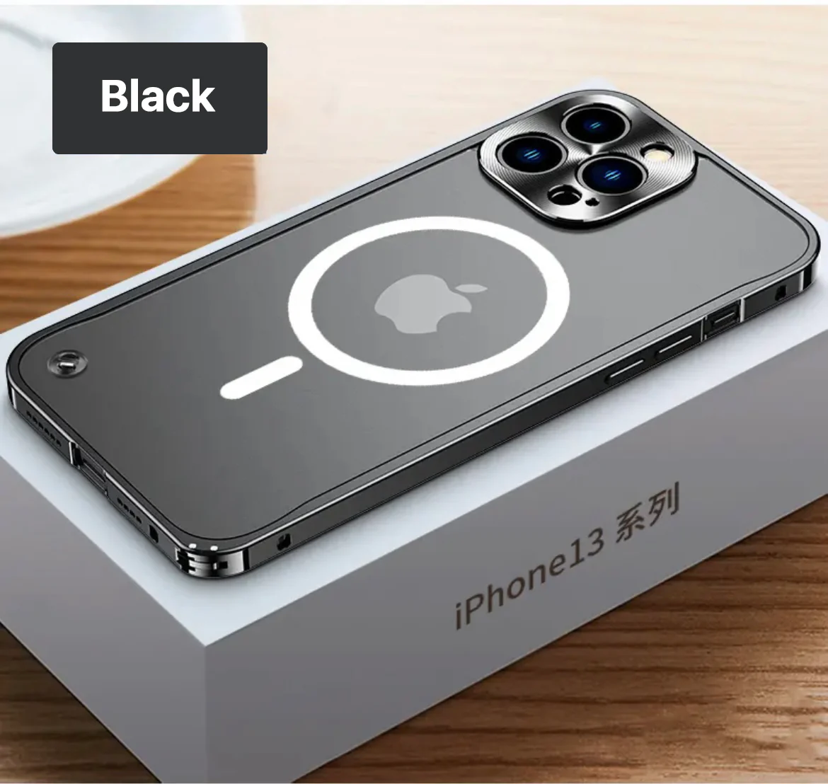 Upgraded Aluminum Frame Magsafing Matte iPhone Case