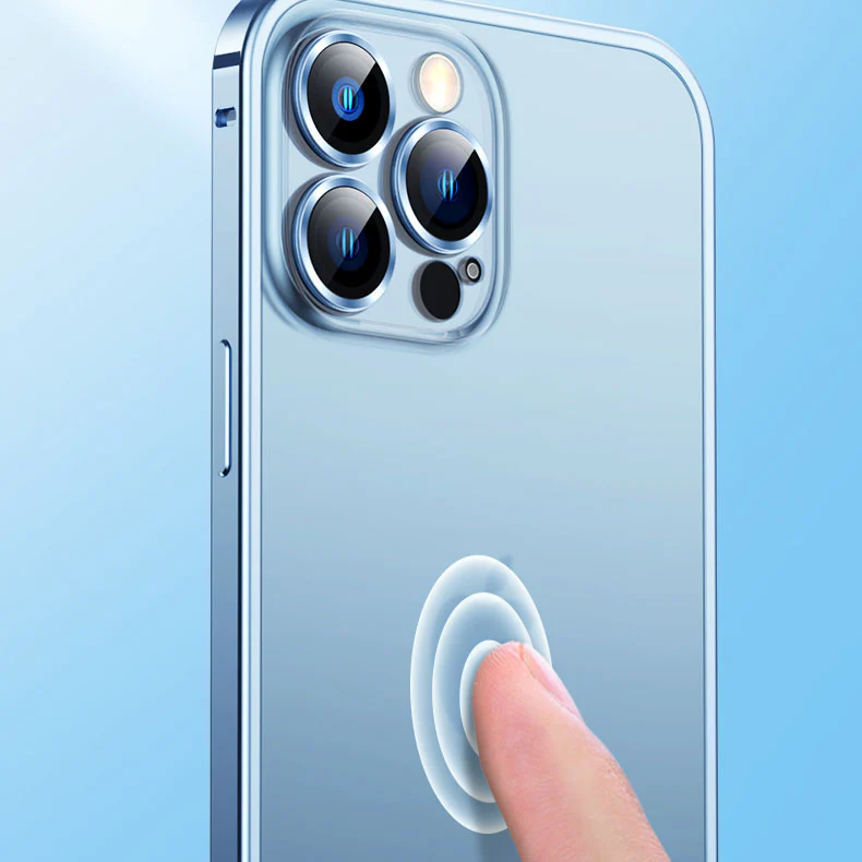 Upgraded Version Aluminum Frame Matte iPhone Case With Camera Protector