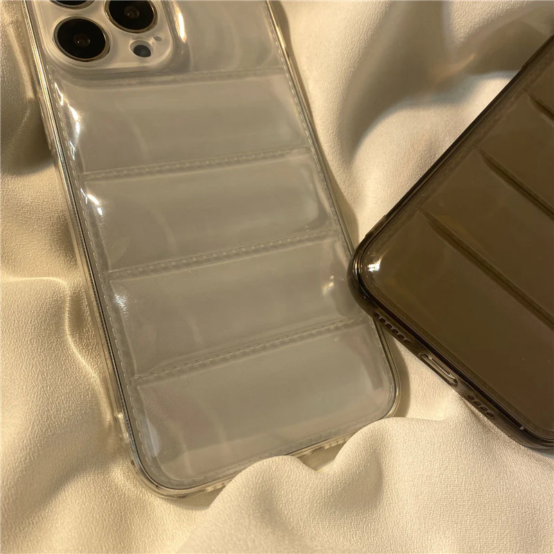Transparent Down Jacket Airbag iPhone Case