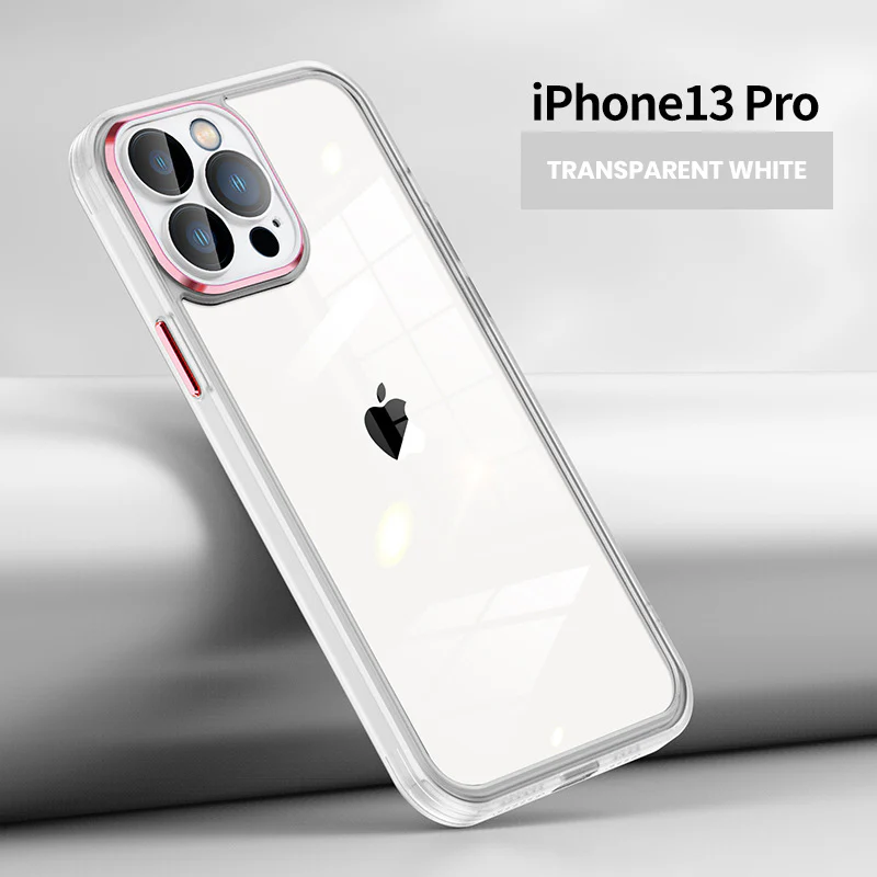 Upgraded Protective Cover Metal Button iPhone Case With Lens Film